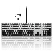 Seenda JP300 Backlit Keyboard for Mac USB-C USB-A Full Size MacBook iMac