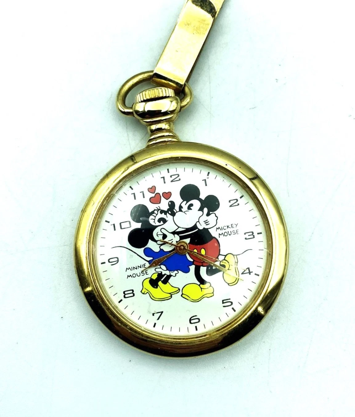 Disney Collectors Club Series V "Mickey & Minnie" Fossil Pocket Watch