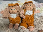 ✨ Vintage 1985 Cabbage Patch Kids Twin Girl Dolls – Adorable Matching Set! ✨
