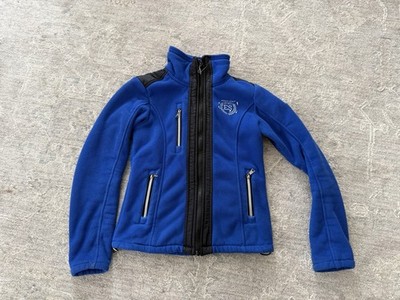 Euro-Star Equestrian Royal Blue Fleece Jacket   Size XS Warm heavy-weight fleece
