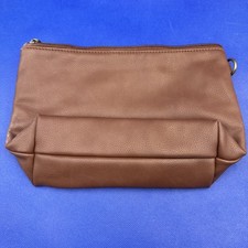 Thirty One 31 Tapered Pouch New in Bag Cappuccino Smooth Pebble With out Strap