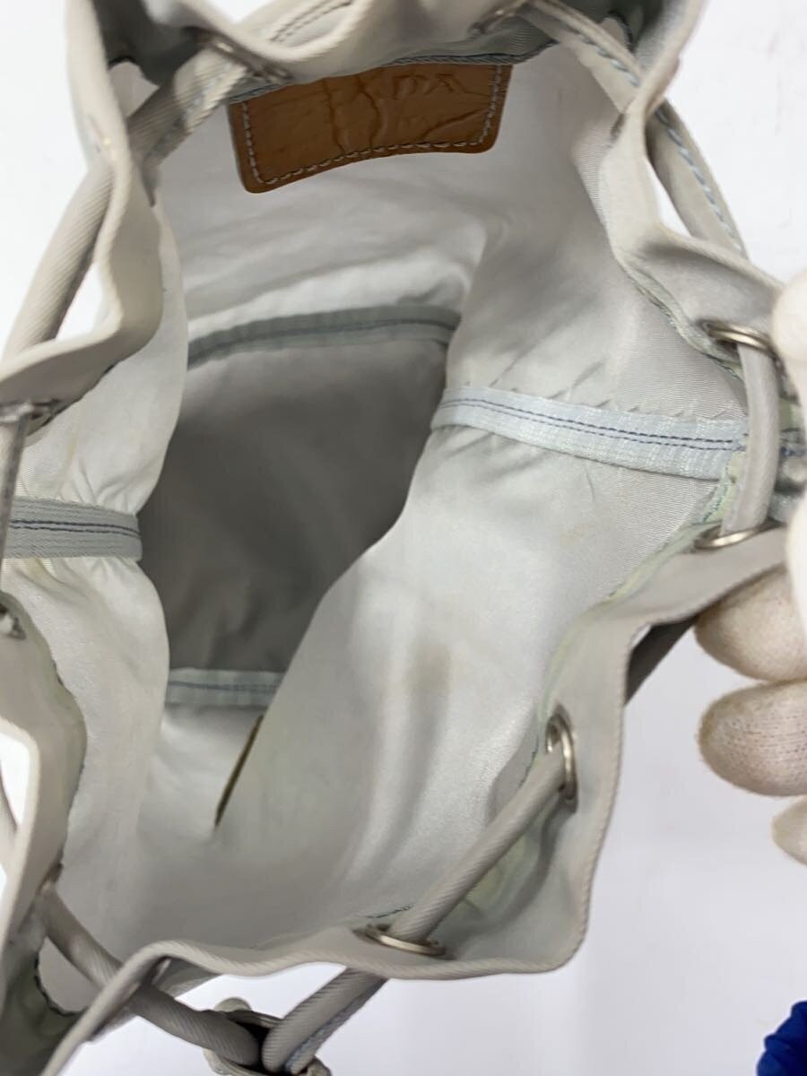 PRADA triangular plate drawstring bag pouch nylon… - image 6