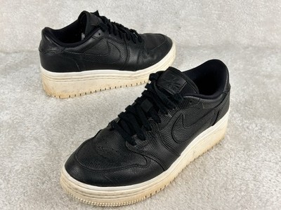 NIKE Air Jordan 1 Retro Low Lifted Black Phantom Black A01334-014  Women's 9