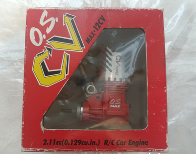 ラジコンエンジン　OSMAX 12CV O.S. MAX 12CV Engine OS Radio Control Used Item Red | eBay