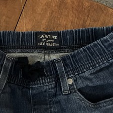 Signature by Levi Strauss & Co Girls Blue Skinny Jeans 12 Stretch Drawstring