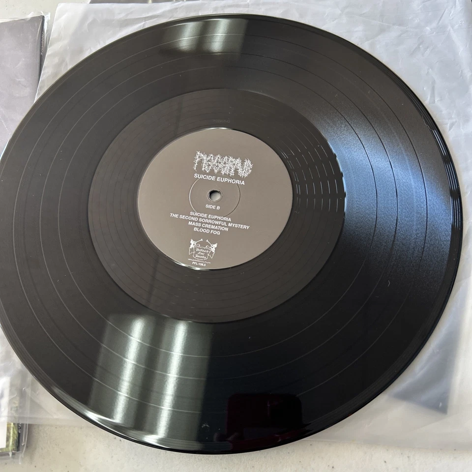 Pissgrave Suicide Euphoria & Posthumous Humiliation 2025 Repress Black Vinyl - Image 3 of 4