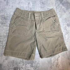 Eddie Bauer VTG 4 Women's Army green cargo shorts. 100 cotton. Made in USA