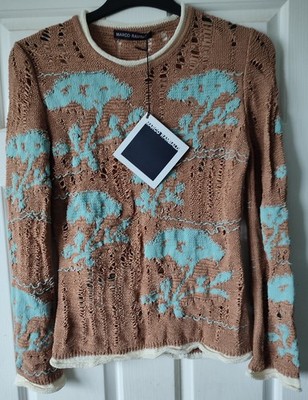 Marco Rambaldi italienischer Designer Pullover kleiner Laufsteg neu mit Etikett hergestellt in Italien