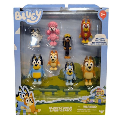 #ad #ad Bluey Family amp; Friends Pack 8 Figure Multi Rusty Muffin Snickers Coco NEW $19.99