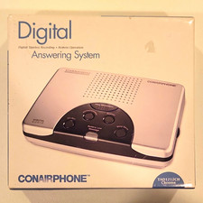 Conairphone TAD1212CH Chrome Digital Answering Machine, Tapeless  Remote