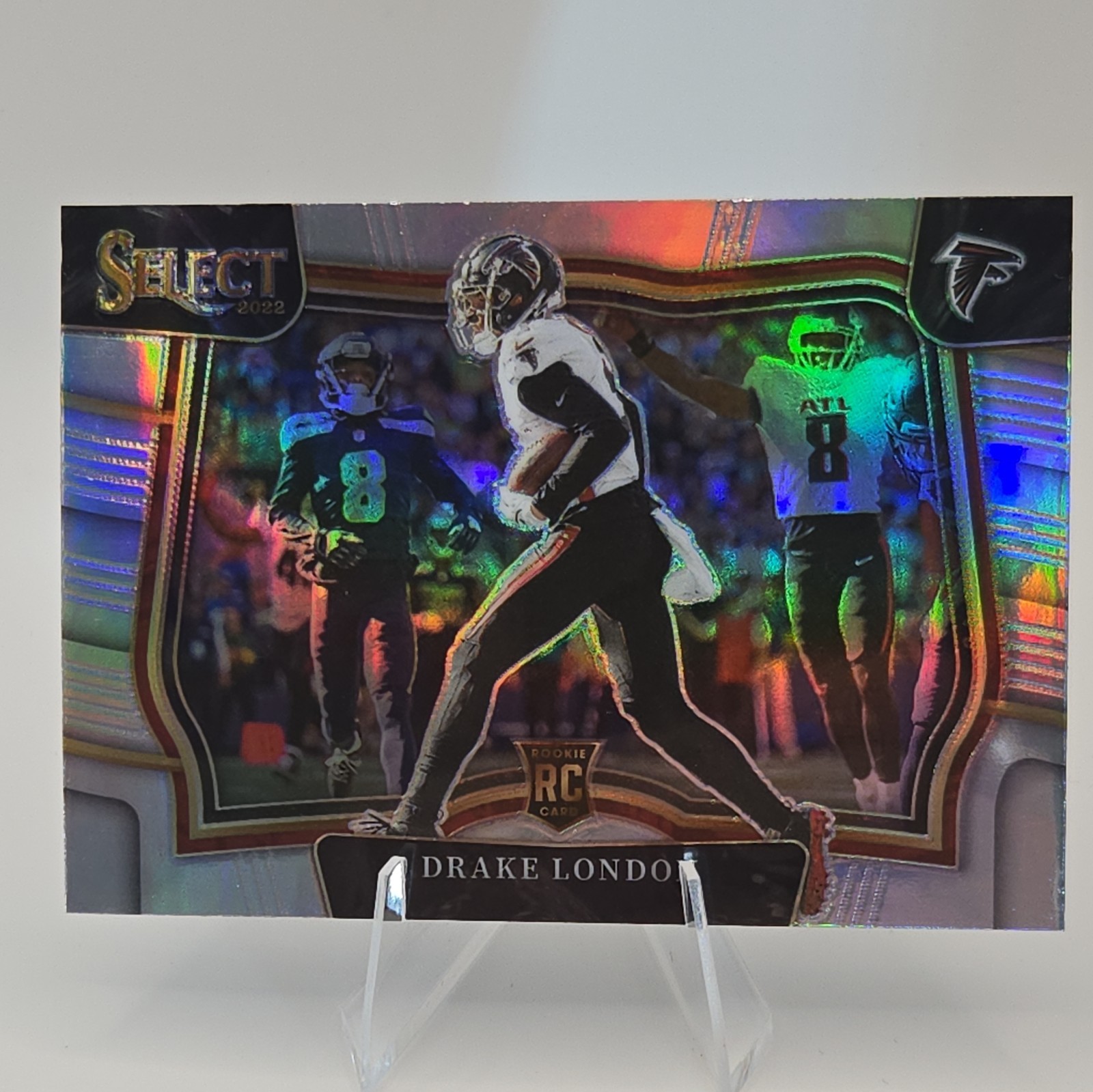 2022 Panini Select - Field Level Drake London #474 Silver Prizm (RC)