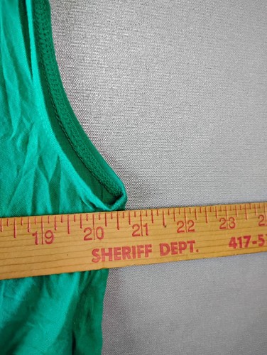 NEW Old Navy Luxe Green V- Neck Short Sleeveless Tee Soft - Size XL Maternity - Picture 10 of 12