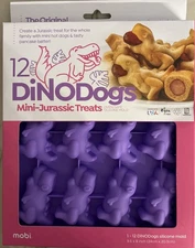 MOBI The Original -Dino Dogs- Pigs In A Blanket Snack With A Twist, Silicone