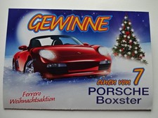Reklama " Świąteczna księga oszczędnościowa Ferrero - wygraj jednego z 7 bokserów Porsche