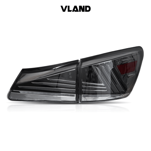 A Pair VLAND LED Tail Lights For Lexus IS250 IS350 ISF 2006-2013 W/Sequential - Foto 2 di 18