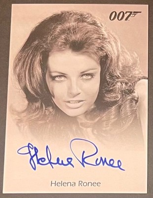 James Bond 007 Signed Auto Helena Ronee Israeli Girl Majesty's Secret Service
