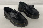 Dr. Martens Unisex Adults Black Platform Loafer Size: M 4/W 5