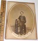 Rare Antique American Civil War Era ID'd Boy John S. Pelton Albumen Photo! CT US — photo 5