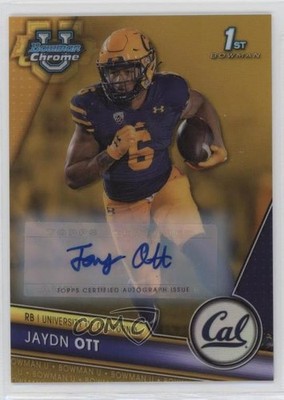 2023 Bowman U Chrome Prospect Gold Lava Refractor 34/50 Jaydn Ott #52 Auto 0j3l