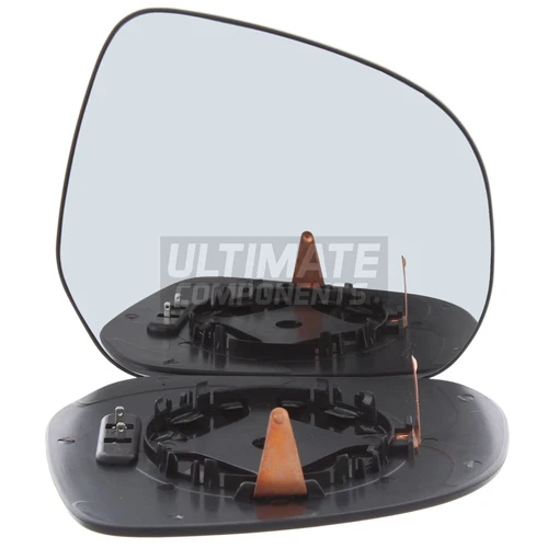 Wing Mirror Glass For Suzuki Splash 2008-2015 Chrome Convex Heated Drivers Side