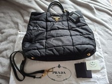 PRADA Damen Handtasche Schultertasche Schwarz...