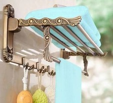Towel Bar Bathroom Rack Wall Hanger Storage Holder Home Decor
