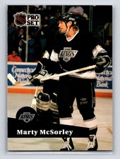 1991-92 Pro Set - Marty McSorley #100 Los Angeles Kings Hockey Card