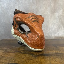 NEW Jurassic World Velociraptor Mask TIGER Raptor Dinosaur Rare Park Costume