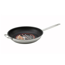 Winco SSFP14NS 14 in NonStick Stainless Steel Fry Pan