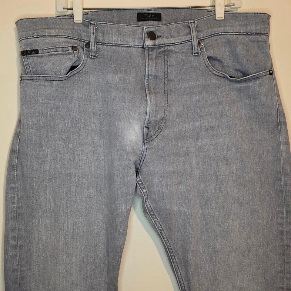 Polo Ralph Lauren Men's Gray Jeans 38x32 Polyester Blend Casual Pants *Read - Image 2 of 4