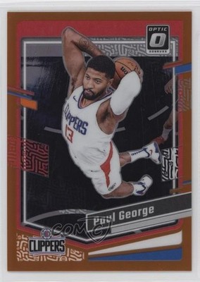 2023-24 Panini Donruss Optic Orange Prizm 6/199 Paul George #157 16wc