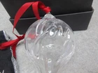 STEUBEN  JOY  CRYSTAL Christmas ORNAMENT Perfect Mint-In-Box in Bag  4" x 2.5"