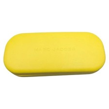 The Marc Jacobs Sunglasses Eyeglasses Case Yellow Leather Hard Shell w cloth