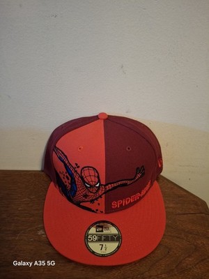 NEW ERA MARVEL SPECTACULAR SPIDER-MAN FITTED HAT 7 1/2 SPIDERMAN RARE