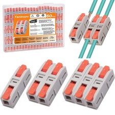 60PCS Lever Wire Connectors, Mini Quick Connectors Electrical Splicing Kit Pu...