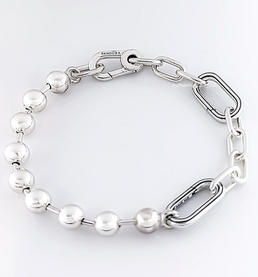 100% Authentic 925 Silver PANDORA ME Metal Bead & Link Chain