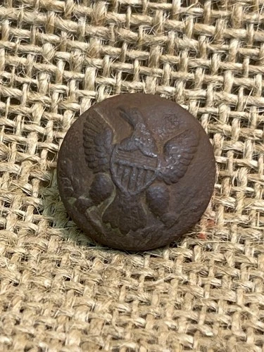 Excellent Dug Civil War Eagle Coat Button Dug At Kennesaw Mtn Georgia Complete