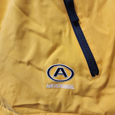 Vintage Y2k Abercrombie Fitch Jacket Mens Small Yellow Lined Full