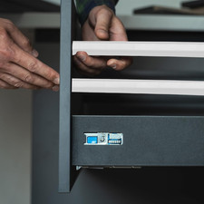 9 Inch Drawer Slides, 2 Pcs Plastic Guide Rails Side Mounted Rails with Mount...