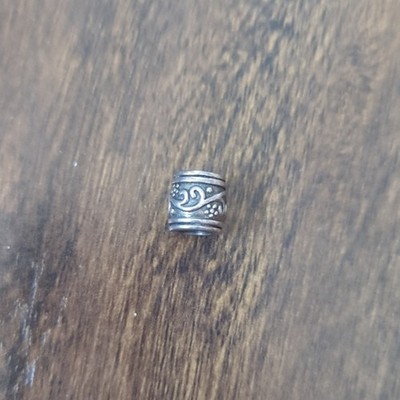 Reflection Beads 925 Sterling Silver Swirl Pattern Spacer Bead Charm Signed