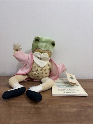 Beatrix Potter Eden Plush Mr. Jeremy Fisher Frog W/Original Tag Vintage+ Book