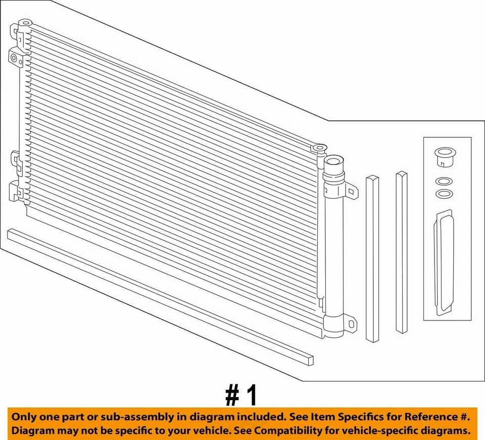 AC Condenser Turbo Fits 16-21 CIVIC 2064494 - Image 4 of 4