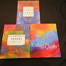 Ruth Issett Art Books Lot Color on Paper Fabric Cloth Glorious Papers Techniques