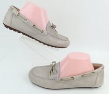 Vionic Virginia Leather Moccasins Loafers Sz 8.5 Nude Putty Stone