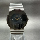 Seiko Watch Women 25mm Black Dial Silver Tone Round 1N00-0B59 New Battery