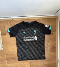 LIVERPOOL THIRD FOOTBALL SHIRT 2019-2020 SOCCER JERSEY NB BLACK SIZE MENS S