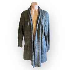 Torrid Women  s Plus Size 1X Gray Open Front Cable Knit Lightweight Cardigan