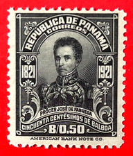 PANAMA Sc#231 1921 100th Anniv. of Independence MNH Minor OG- skips F/VF (17-359