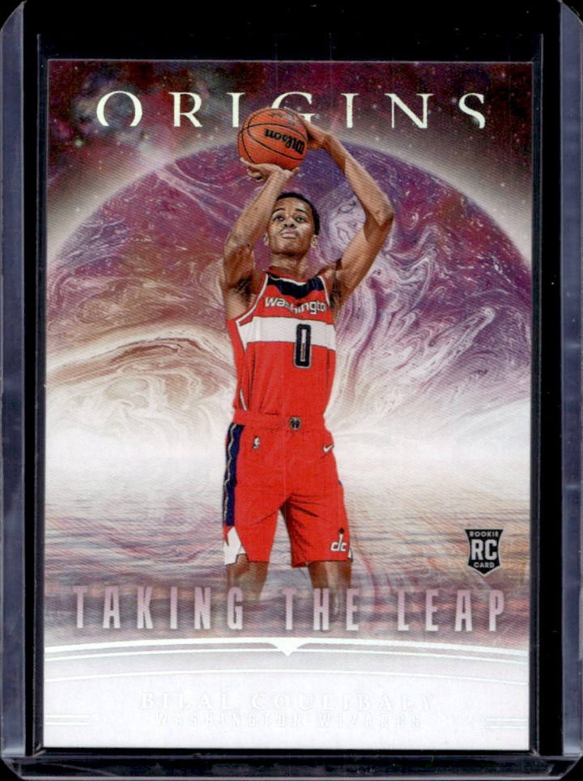 2023-24 Origins Bilal Coulibaly Taking the Leap RC Rookie #22 Wizards
