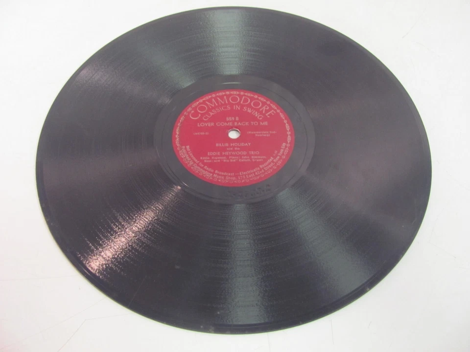 BILLIE HOLIDAY I Cover The Waterfront/Lover Come Back - Commodore Classics Swing - Image 3 of 4